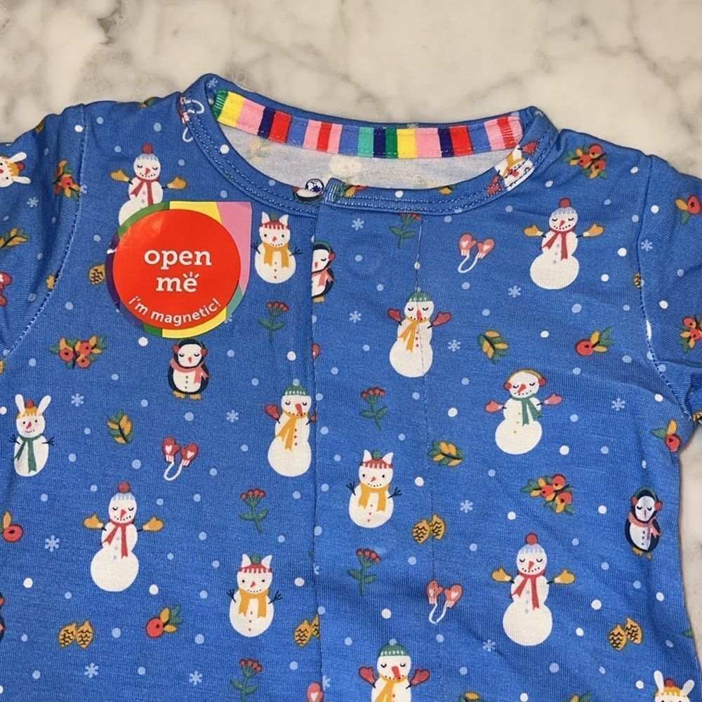 NWT MAGNETIC ME SNOWMAN MODAL FOOTIE - Picture 5 of 6